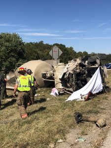 One dead in I-68 rollover, traffic stopped for hours